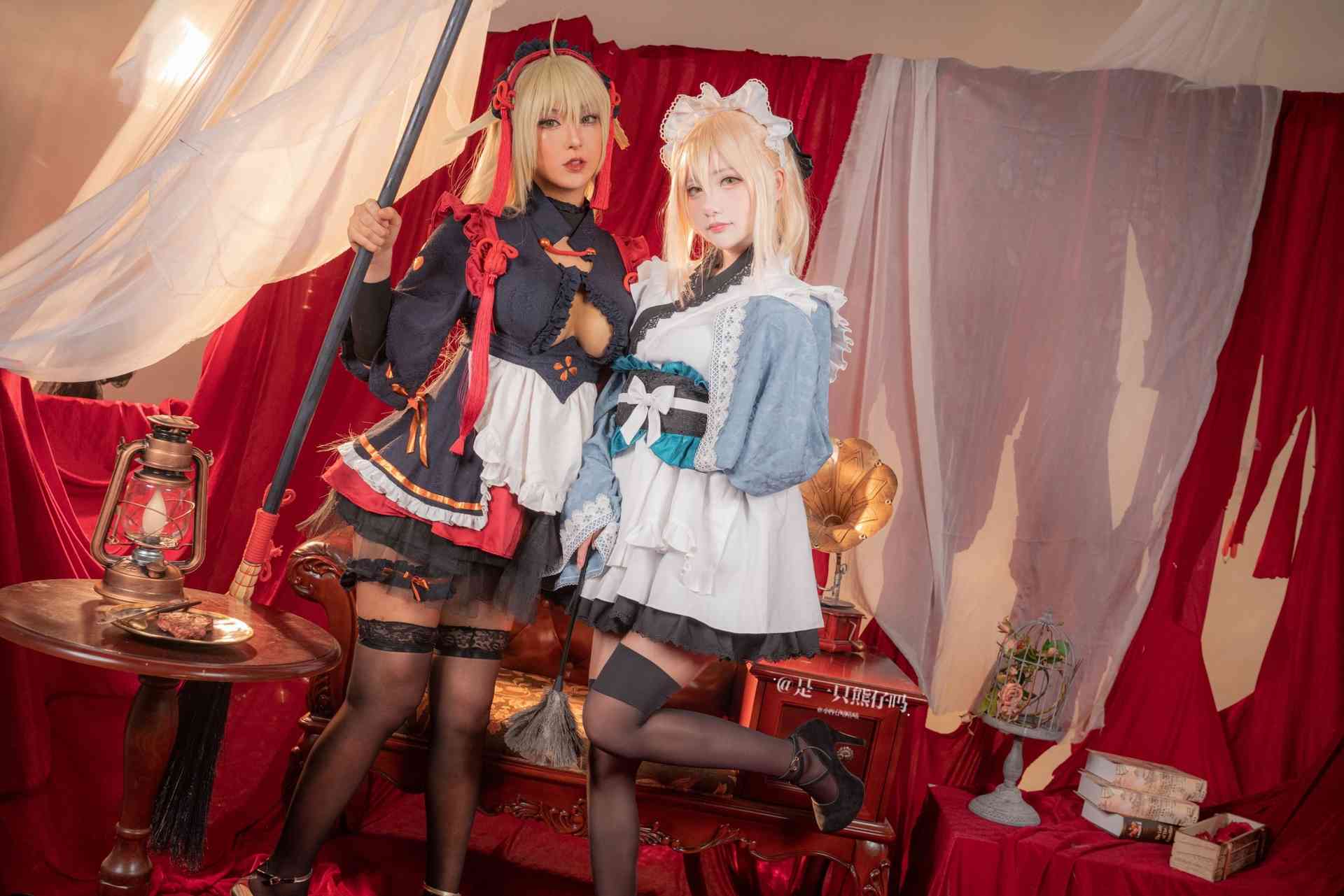 是一只熊仔吗FGO 冲田总司 魔神冲田 双人捆绑 (&小容仔咕咕咕w)